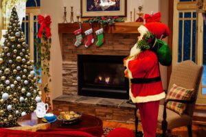 Santa with Christmas gifts