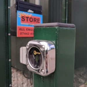 YSB - secured entry gate
